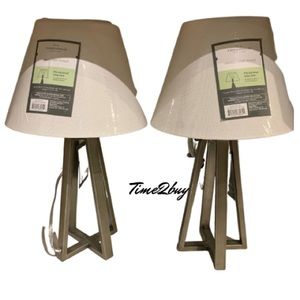 Set of 2 Threshold metal Mini Lamps